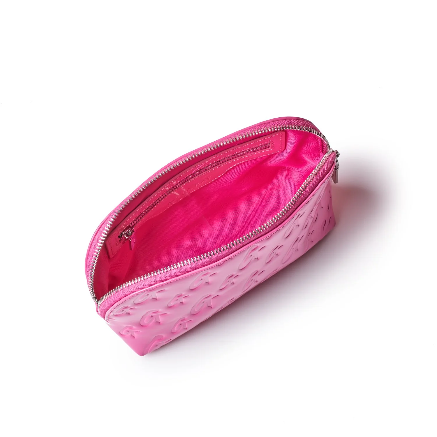 MONOGRAM COSMETIC POUCH - MIRROR HOT PINK - Image 4