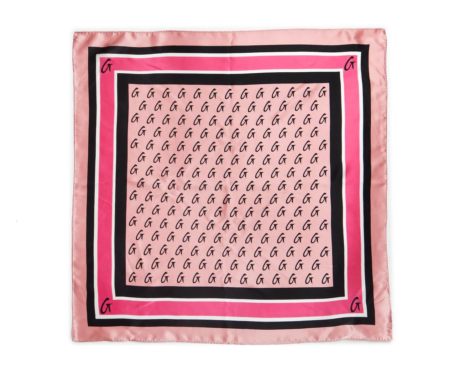 MEDIUM MONOGRAM SILK SCARF - PINK - Image 5