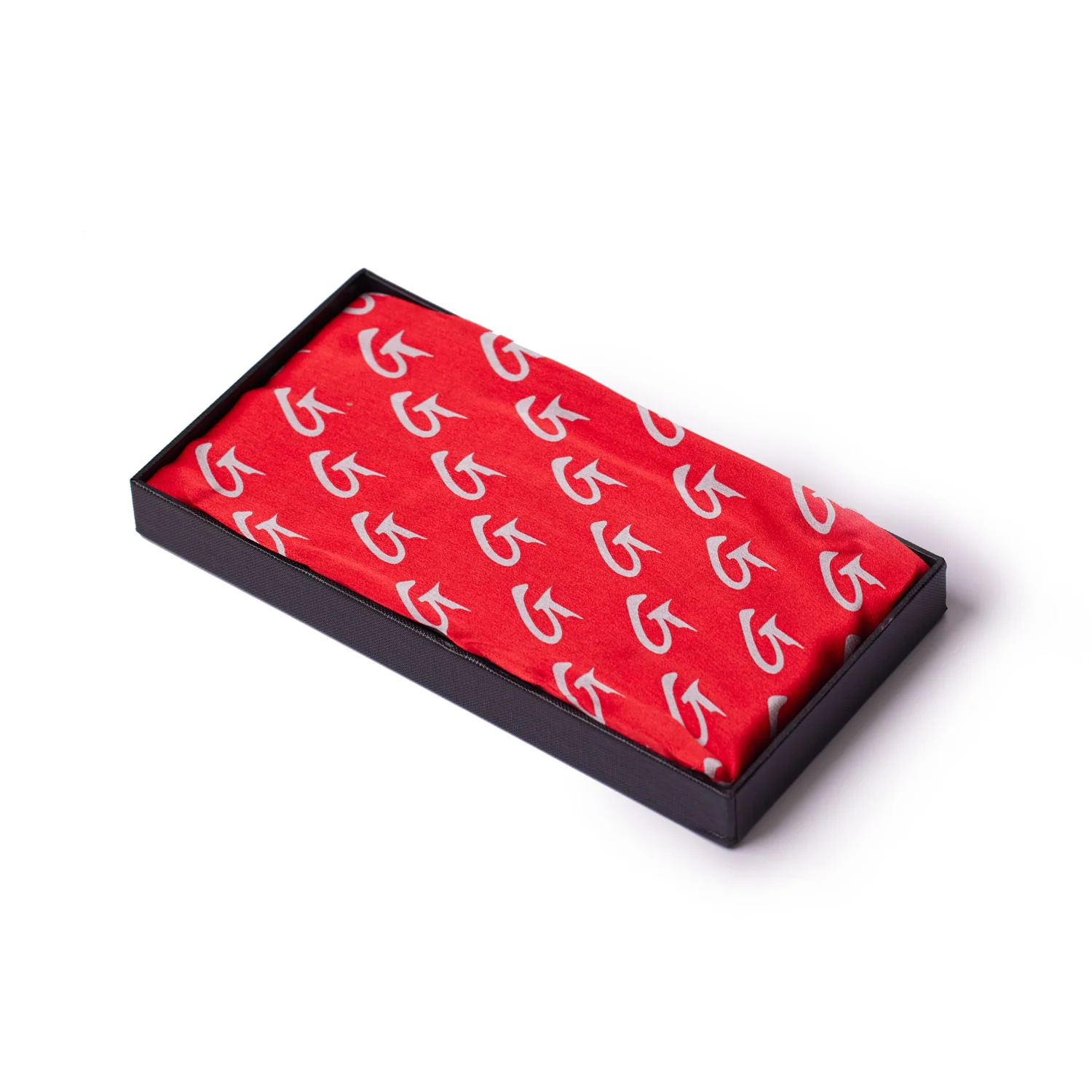 LARGE MONOGRAM SILK SCARF - RED - Image 3